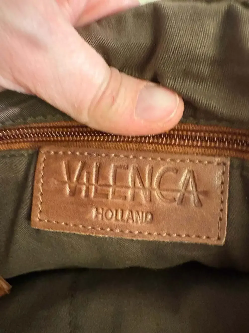 Vilenca Holland Leather Woven Crossbody Bag
